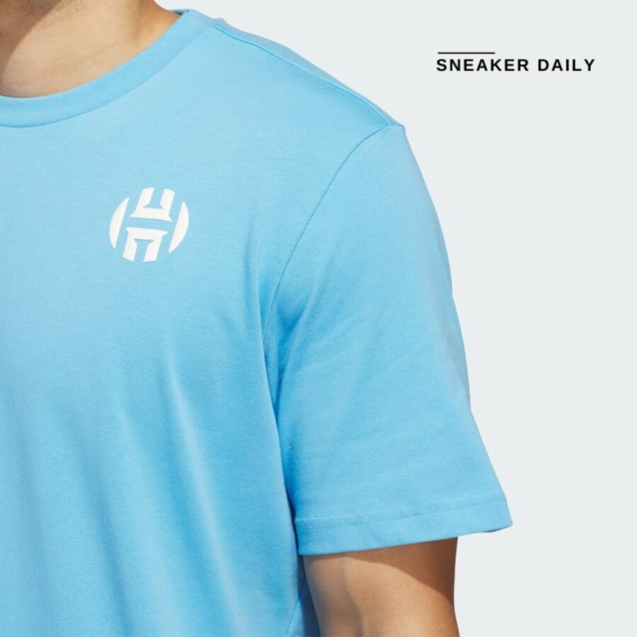 áo adidas harden graphic tee - semi blue burst ir5628