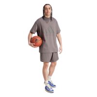 áo adidas jersey cotton one basketball tank top - brown ix1970