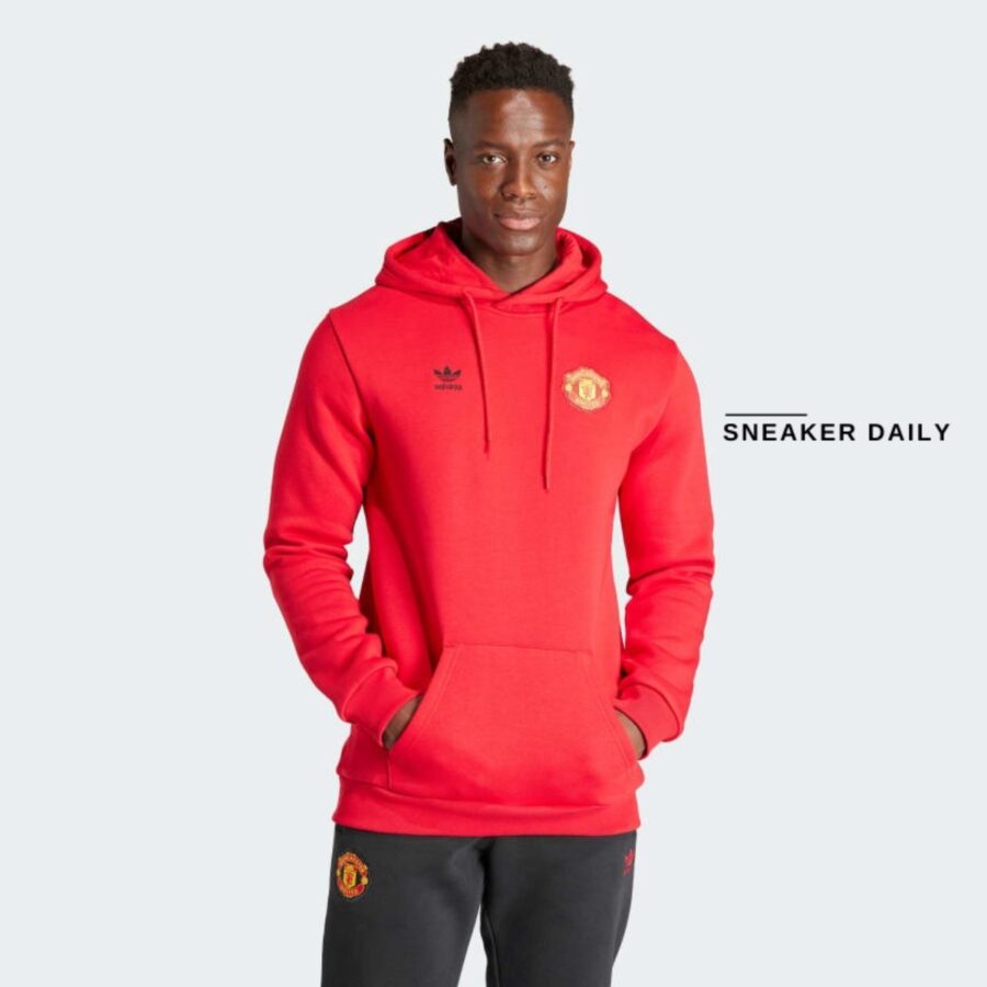 áo adidas manchester united trefoil hoodie 'red' ik8706