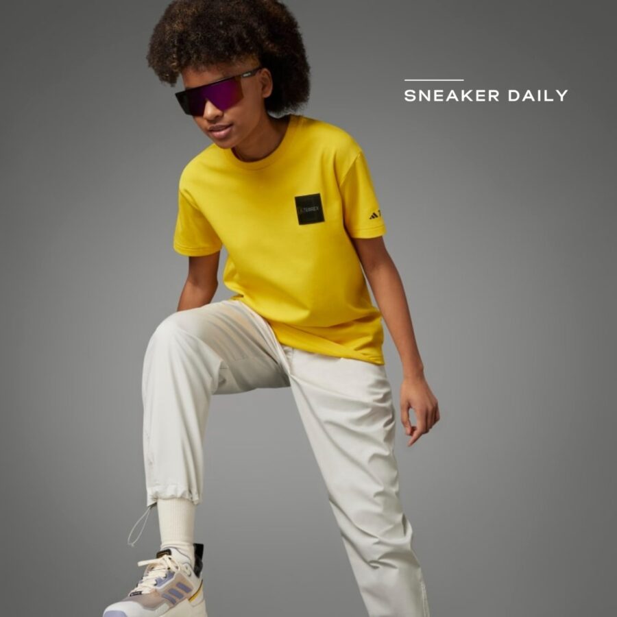 áo adidas national geographic graphic short sleeve tee - yellow ic1989