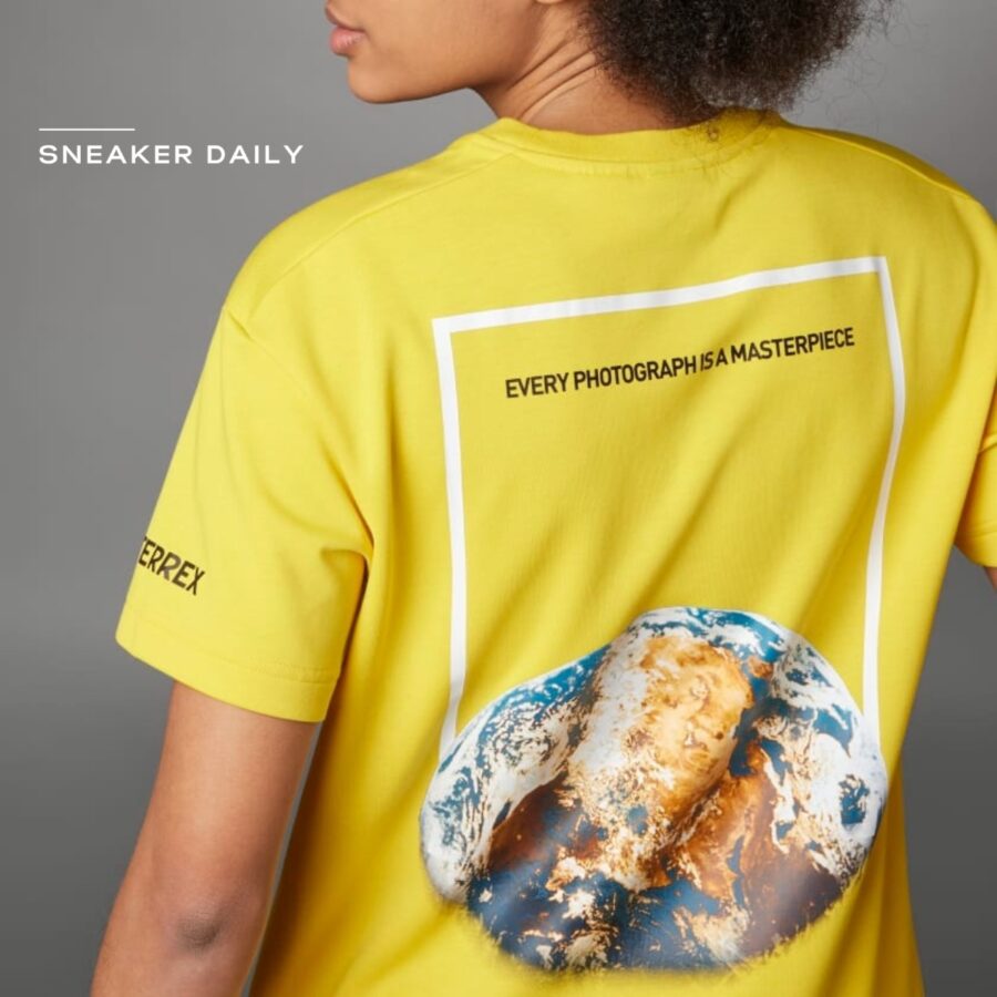 áo adidas national geographic graphic short sleeve tee - yellow ic1989
