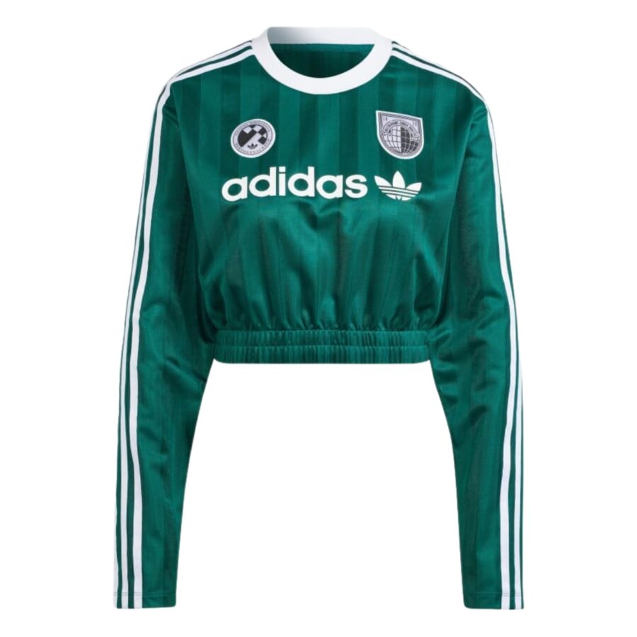 áo adidas originals long sleeve crop tee 'collegiate green' ir9803