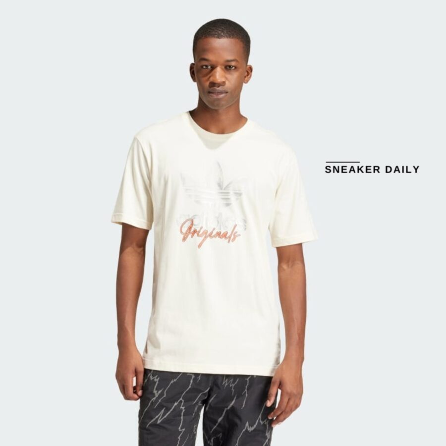áo adidas originals training supply short sleeve tee 'cream white' is2910