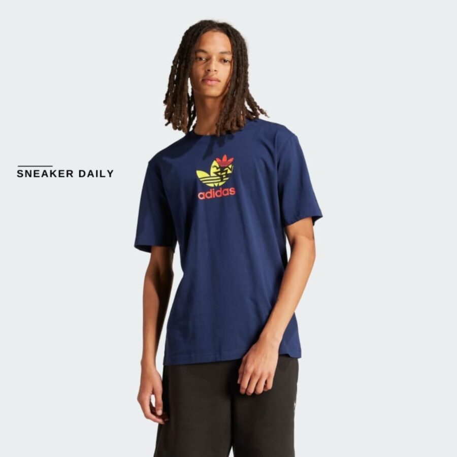 áo adidas originals training supply short sleeve tee 'night indigo' is0233