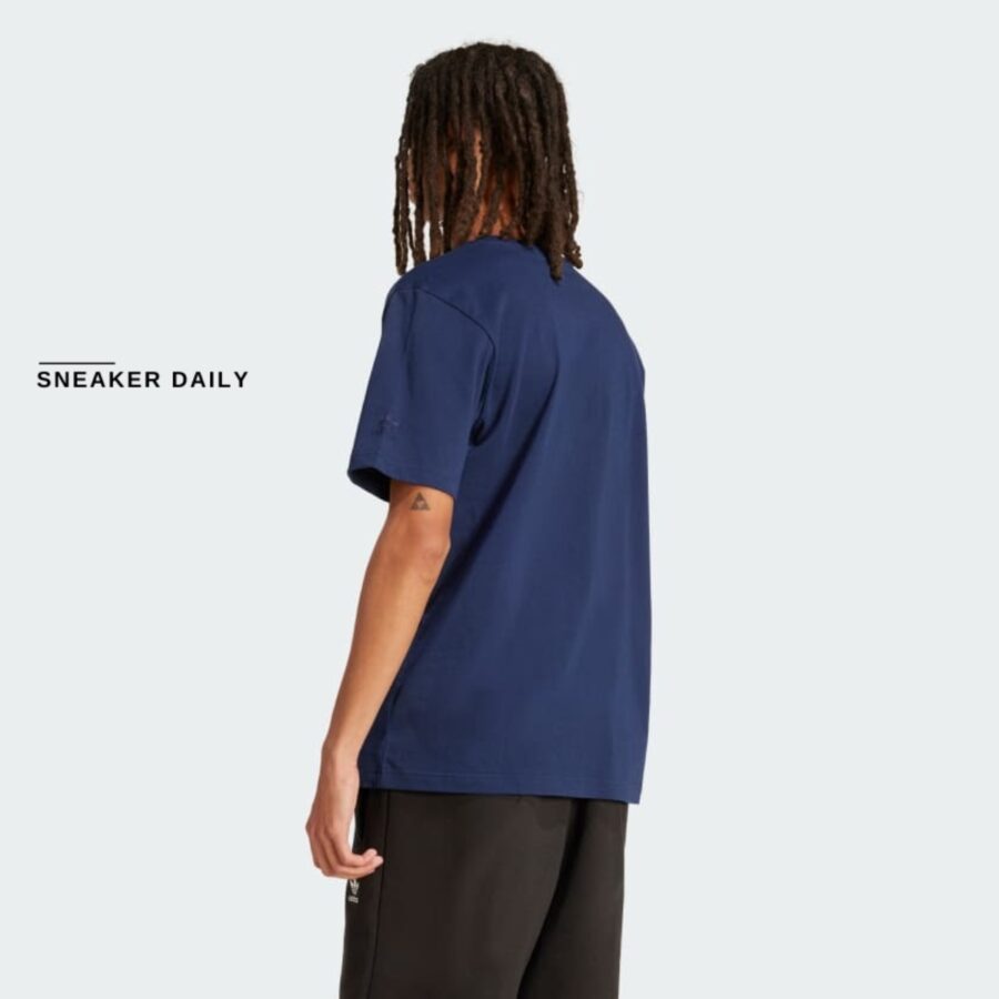 áo adidas originals training supply short sleeve tee 'night indigo' is0233
