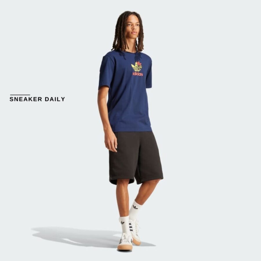 áo adidas originals training supply short sleeve tee 'night indigo' is0233