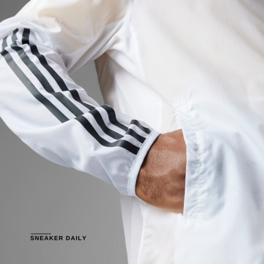 áo adidas own the run 3-stripes jacket 'white' iq3845