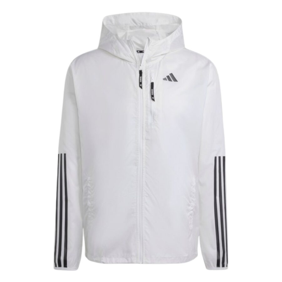 áo adidas own the run 3-stripes jacket 'white' iq3845