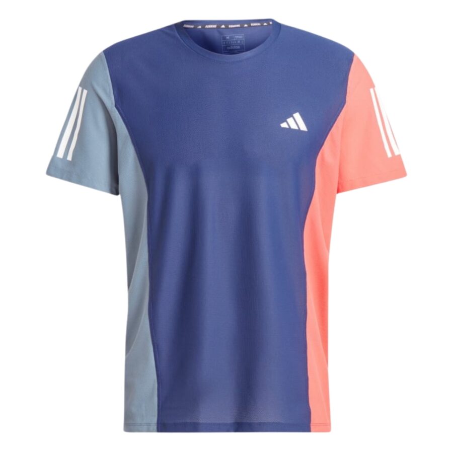 áo adidas own the run colorblock tee - preloved ink ik4997