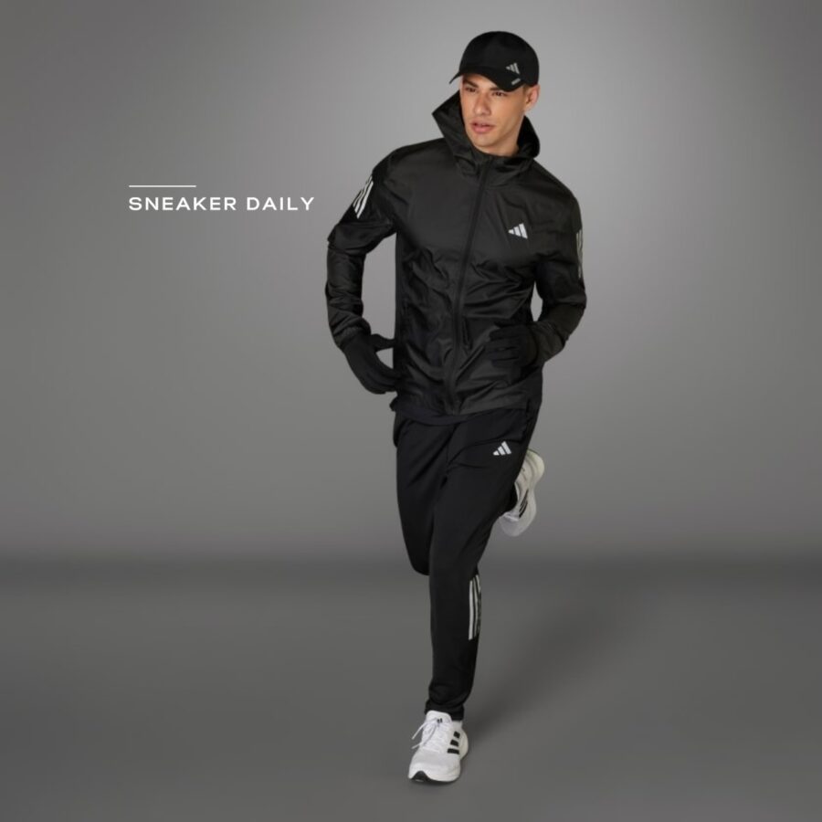 áo adidas own the run jacket - black hz4523