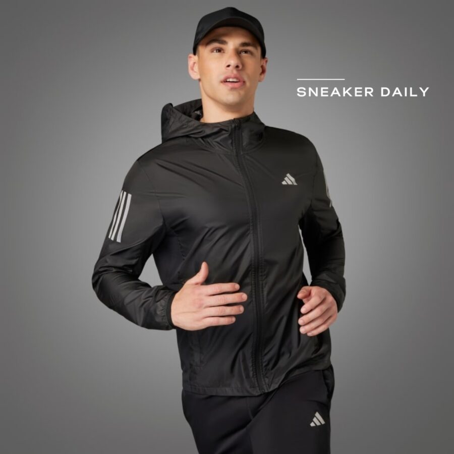 áo adidas own the run jacket - black hz4523