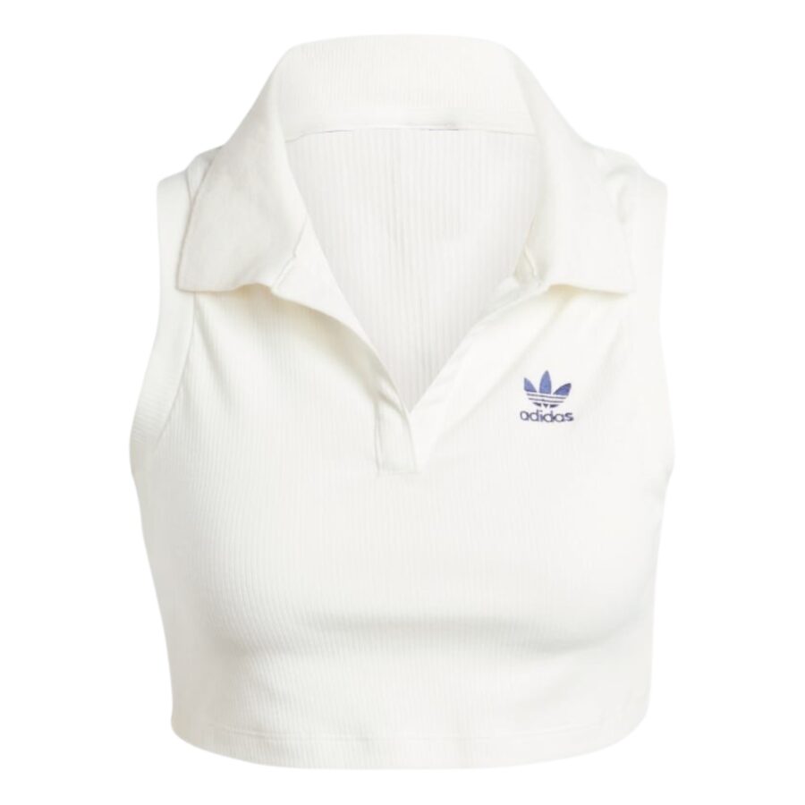 áo adidas premium originals rib top - white it9858