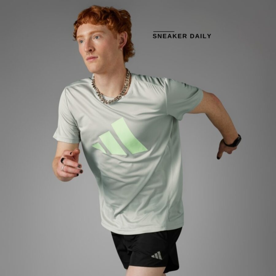 áo adidas run it tee 'putty grey' in0079