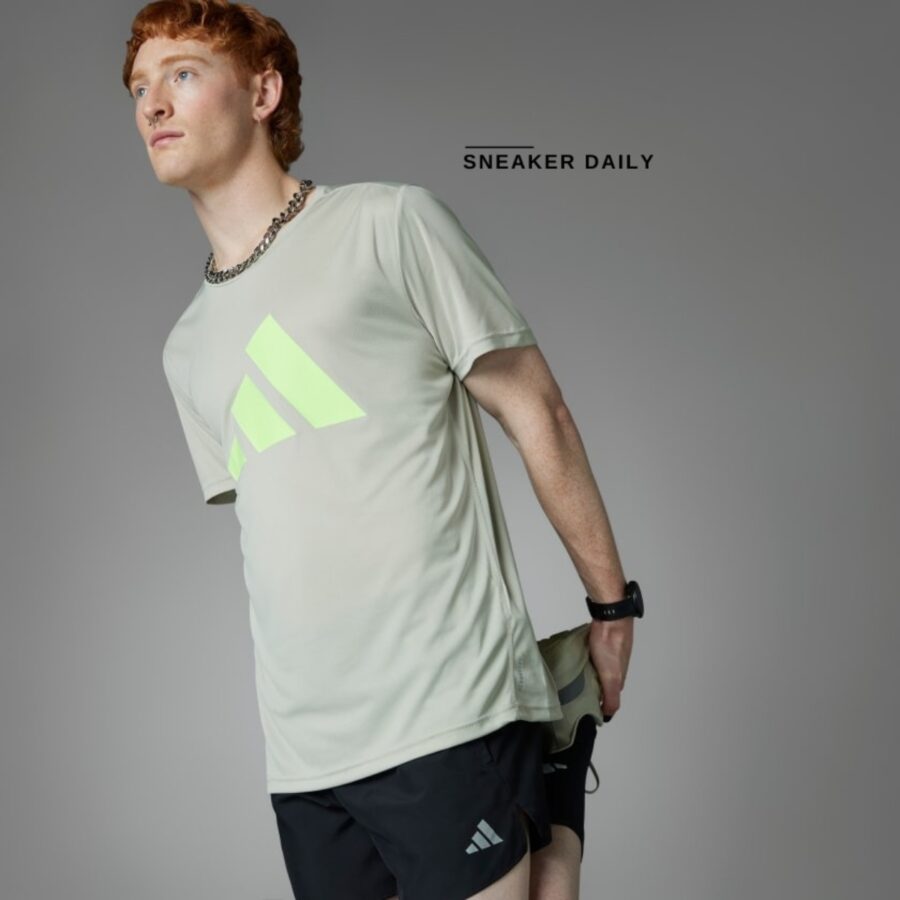áo adidas run it tee 'putty grey' in0079