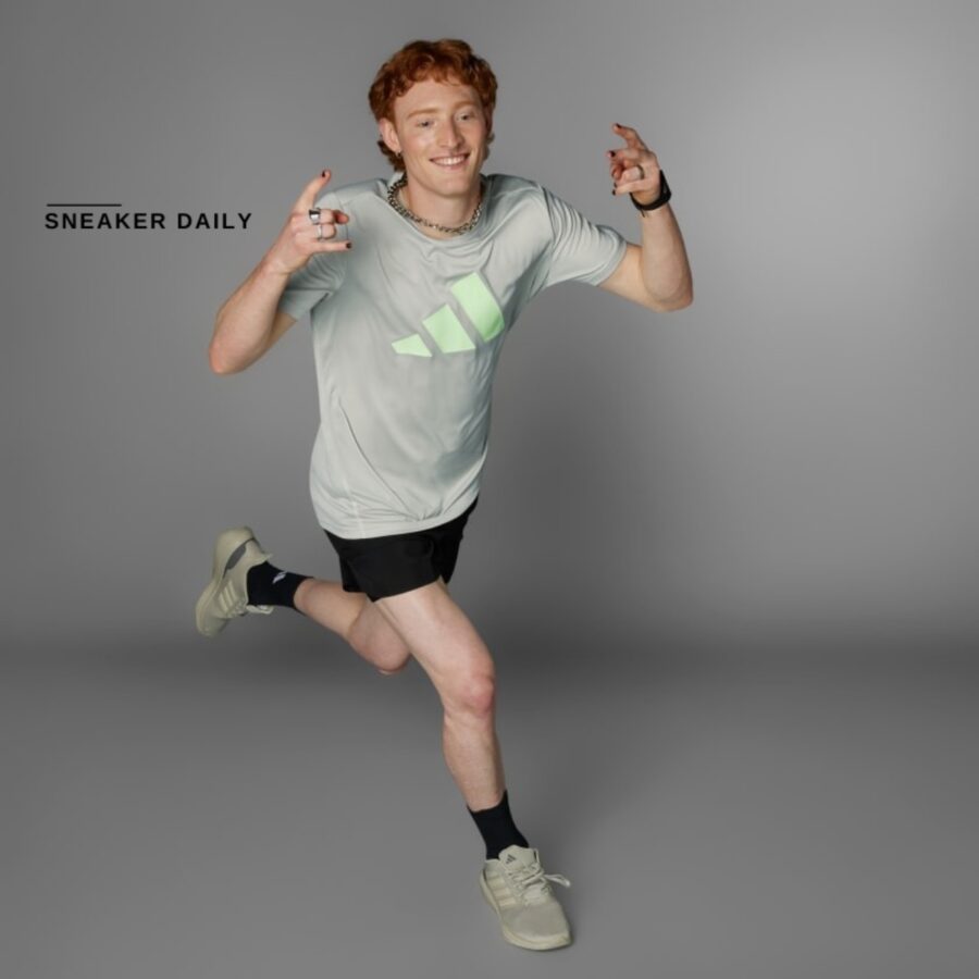 áo adidas run it tee 'putty grey' in0079