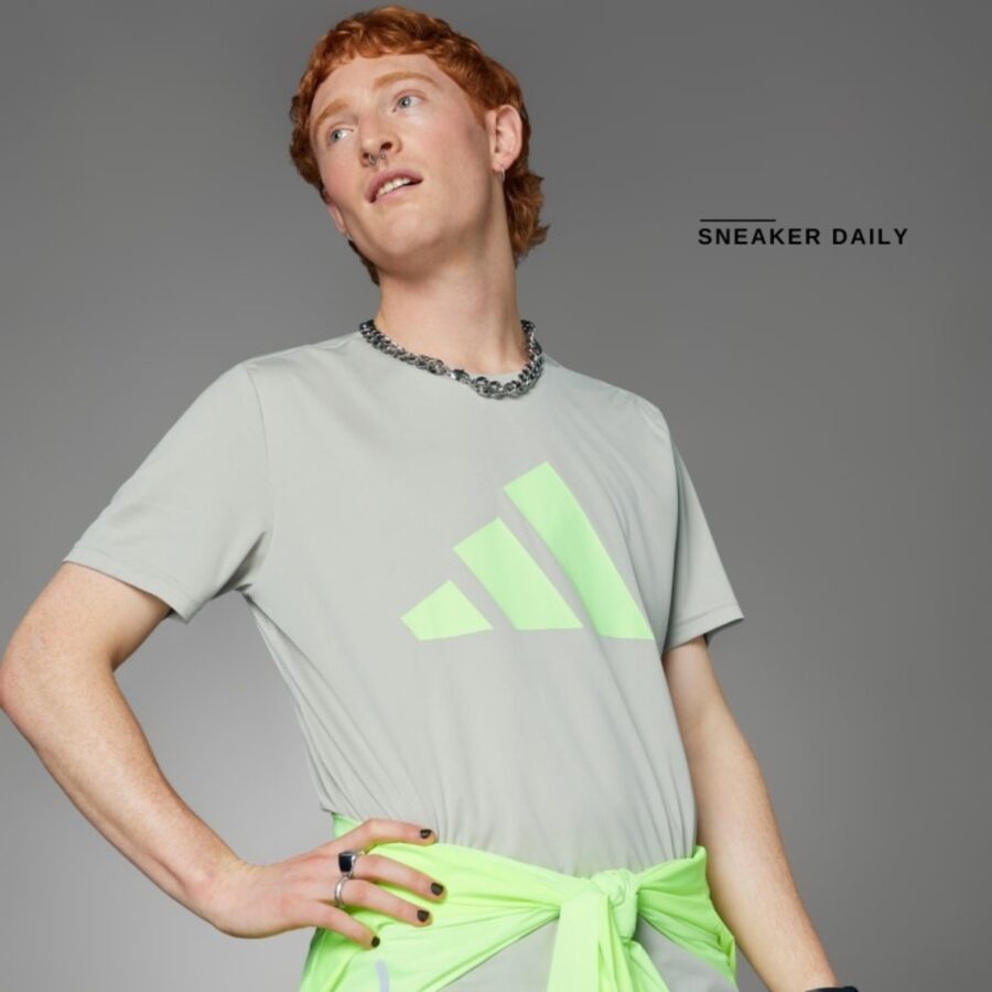 áo adidas run it tee 'putty grey' in0079