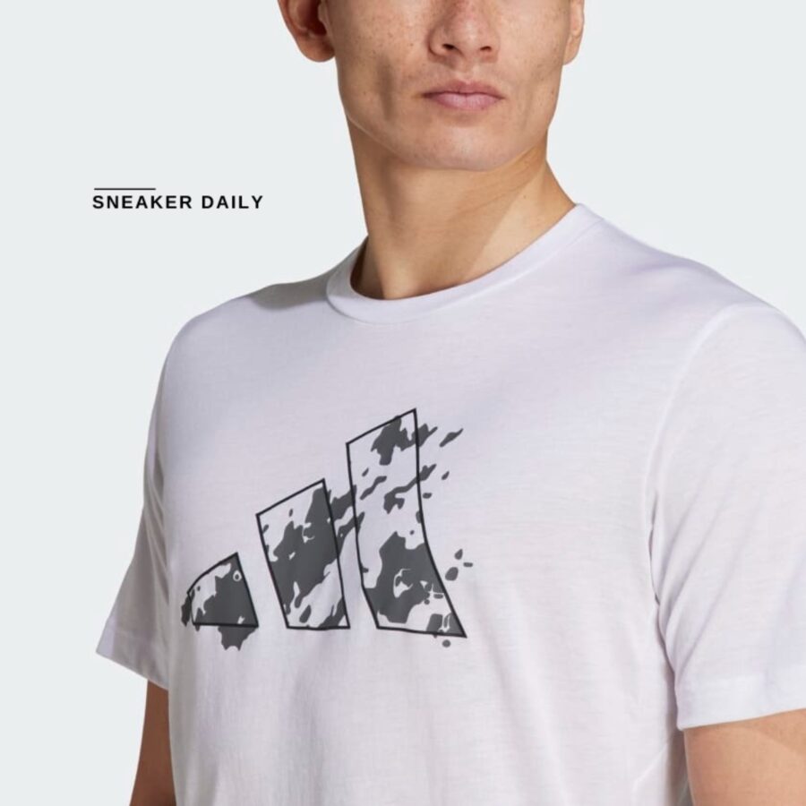 áo adidas seasonal train essentials graphic t-shirt - white ij9603