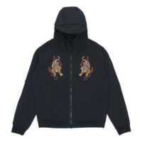 áo adidas series pattern zipper hooded jacket 'black' gg0767