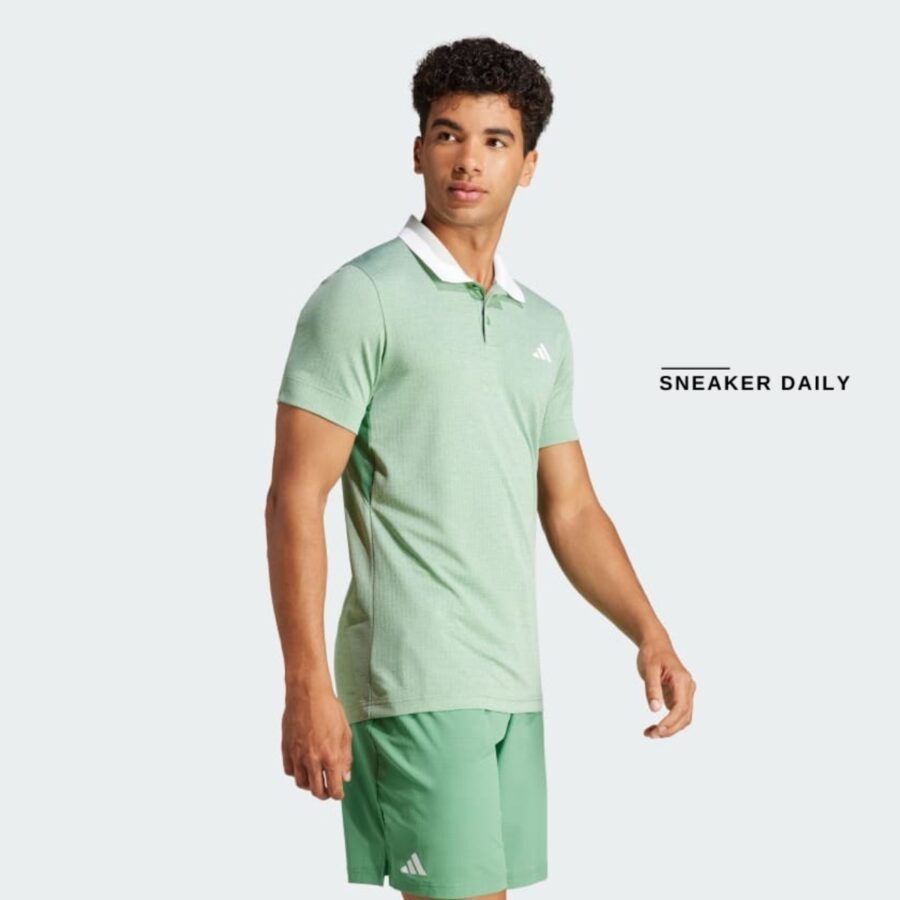 áo adidas tennis freelift polo shirts 'preloved green' iq4738