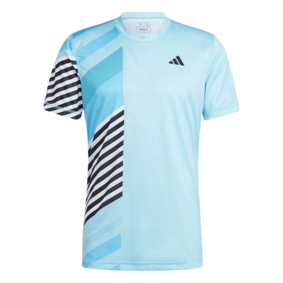 áo adidas tennis heat.rdy freelift pro tee - turquoise ik7111