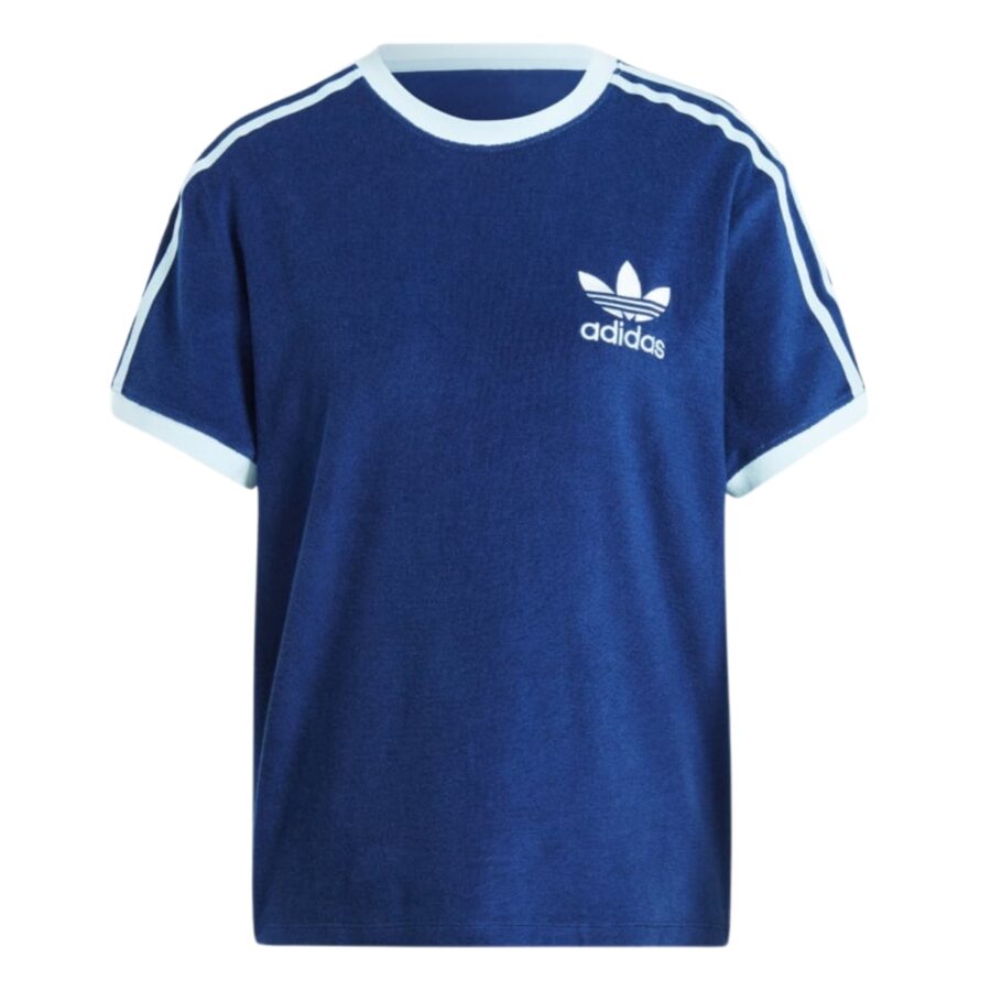 áo adidas terry 3-stripes tee - dark blue ir7465
