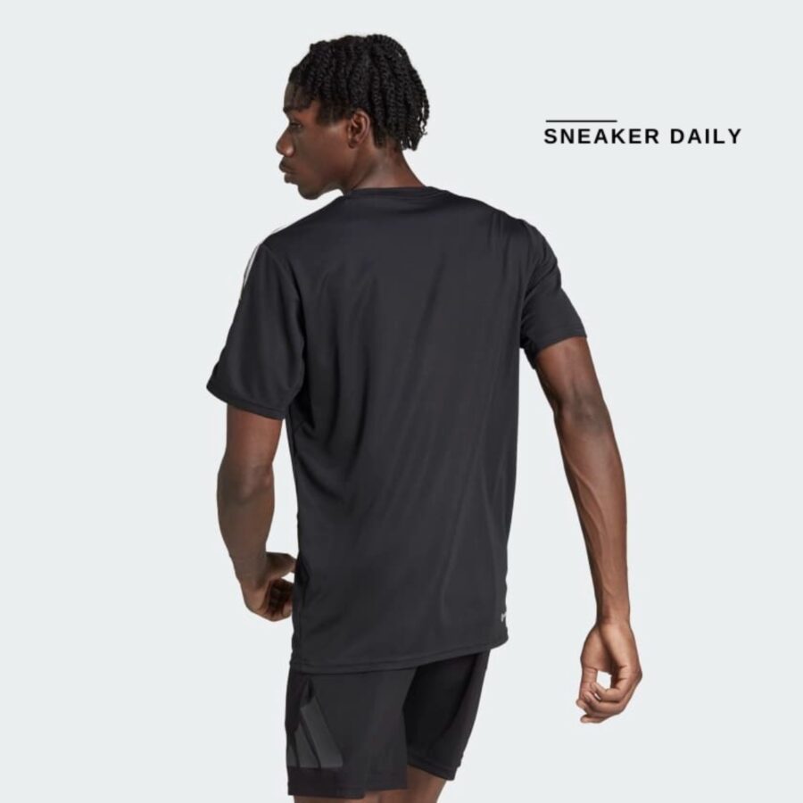 áo adidas train essentials 3-stripes training t-shirt - black ib8150