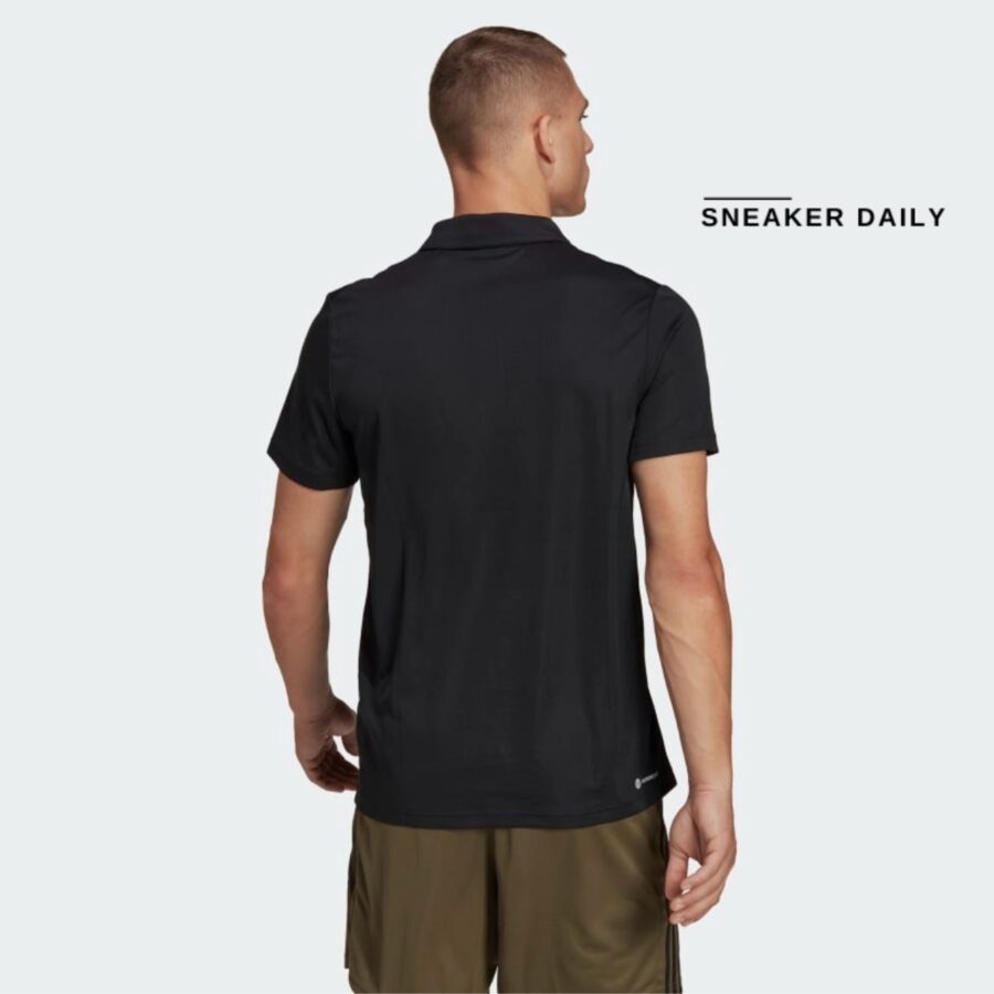 áo adidas train essentials training polo shirt black ib8103