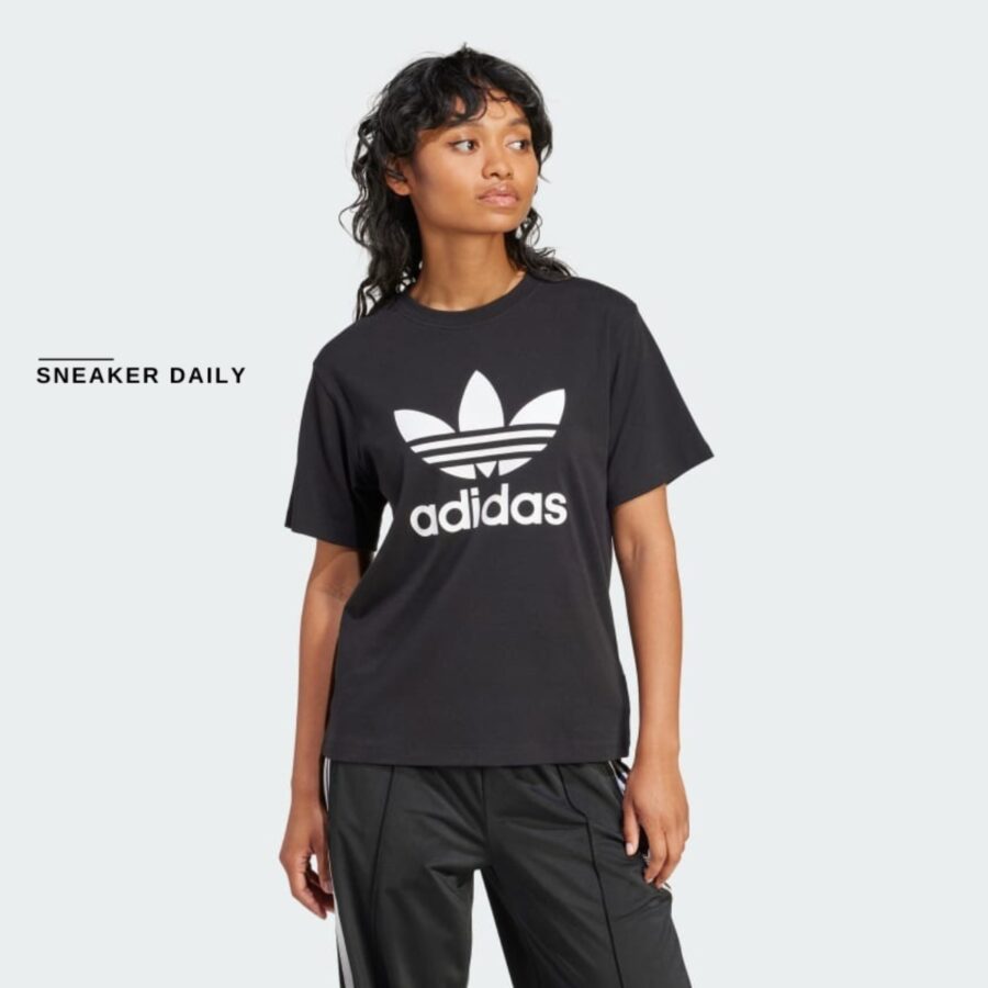 áo adidas trefoil regular tee 'black' ir9533
