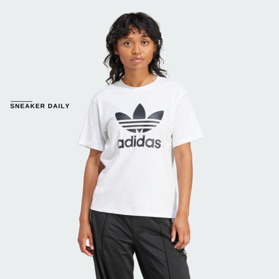 áo adidas trefoil regular tee 'white' ir9534
