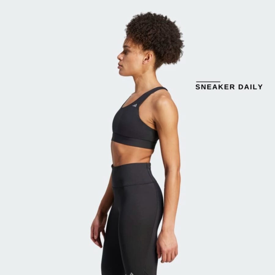 áo adidas ultimaterun medium-support bra - black hz1531