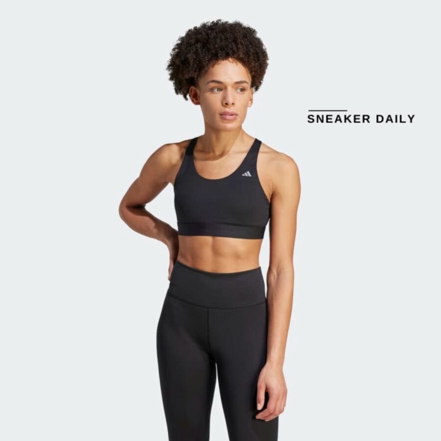 áo adidas ultimaterun medium-support bra - black hz1531