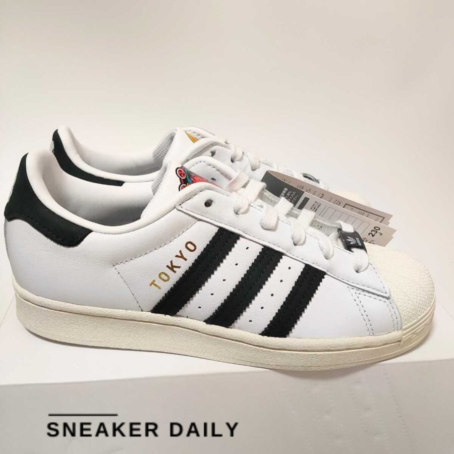 giày adidas originals superstar shoes 'cloud white core black red' fy6733