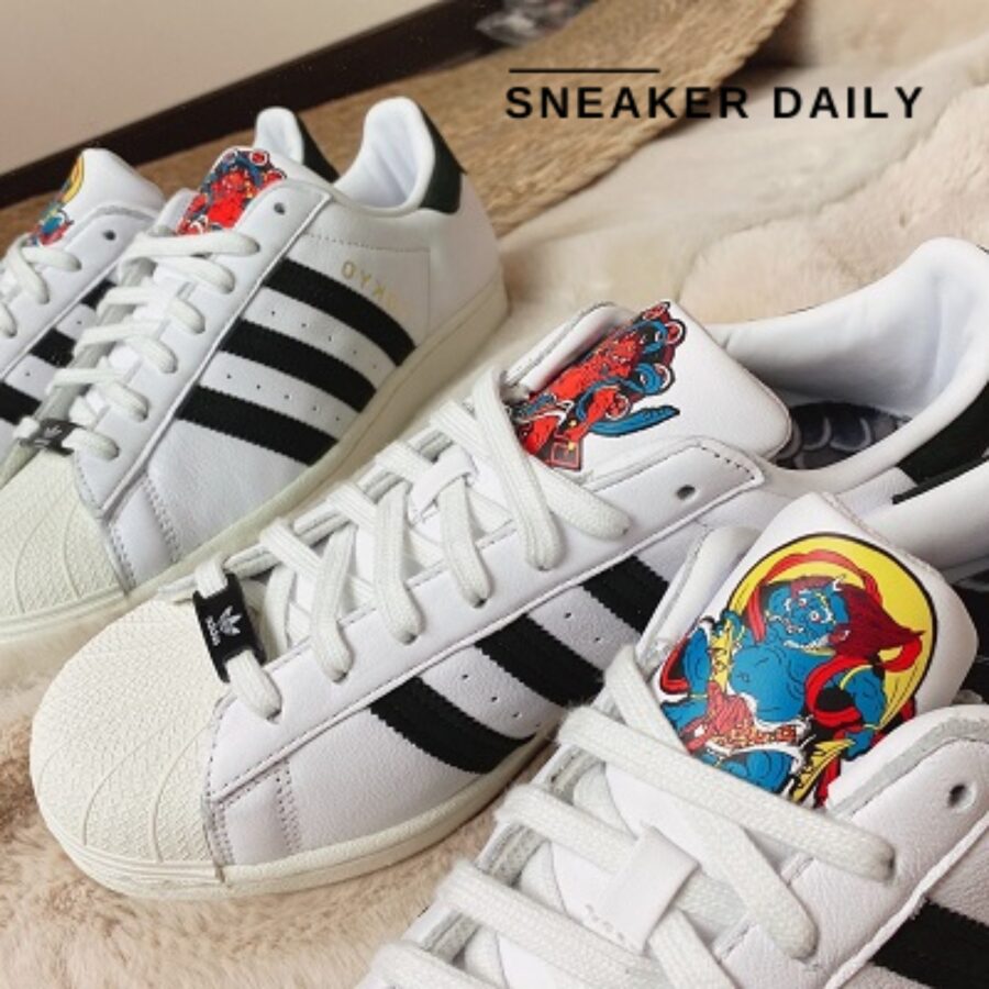 giày adidas originals superstar shoes 'cloud white core black red' fy6733