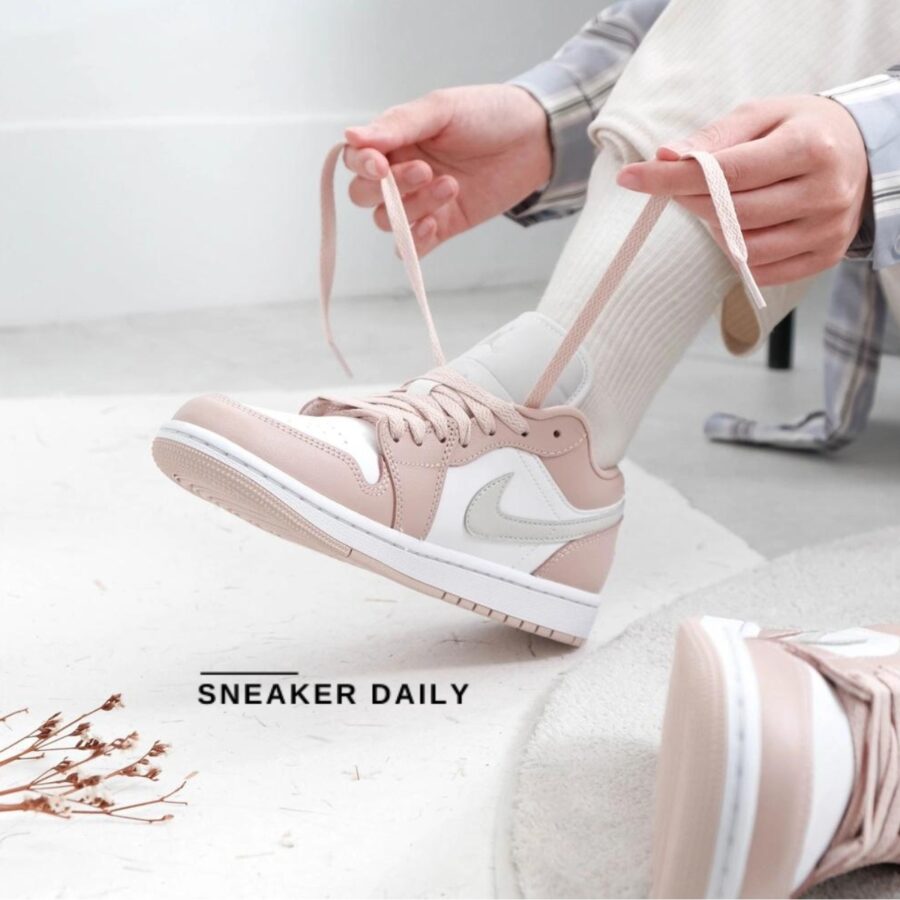 giày air jordan 1 low 'particle beige' (wmns) dc0774-120