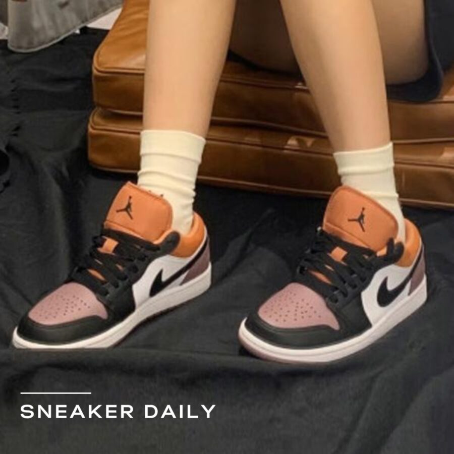 giày air jordan 1 low se 'sky j mauve' (gs) fb9908-102