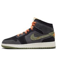 giày air jordan 1 mid se craft gs 'anthracite light olive' fd5847-003