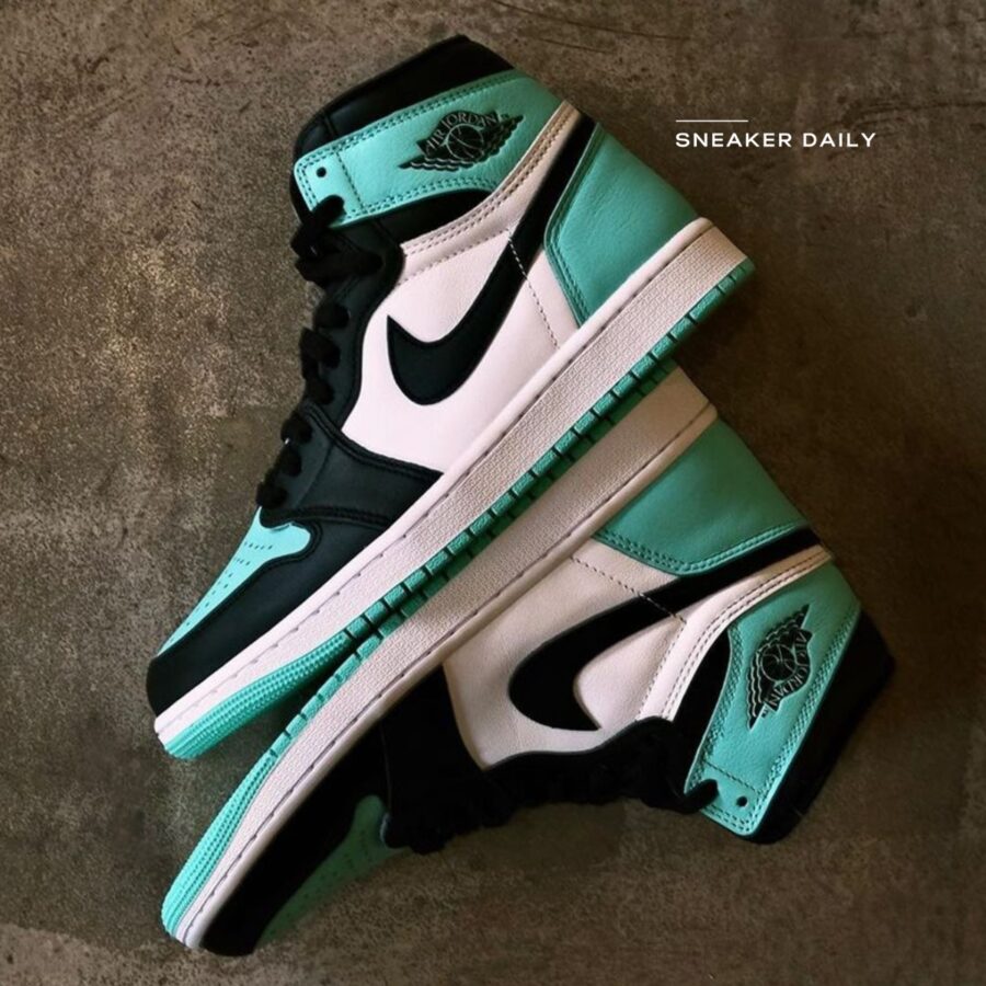 giày air jordan 1 retro high og 'green glow' dz5485-130