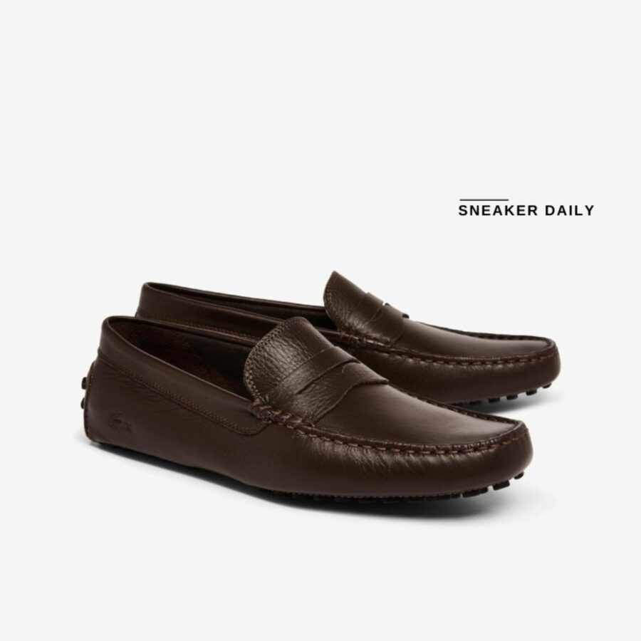 giày lacoste concours 118 penny driver 'brown' 7-35cam011811