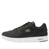 giày lacoste t-clip black white leather synthetic 'black/white' 44sma0094312