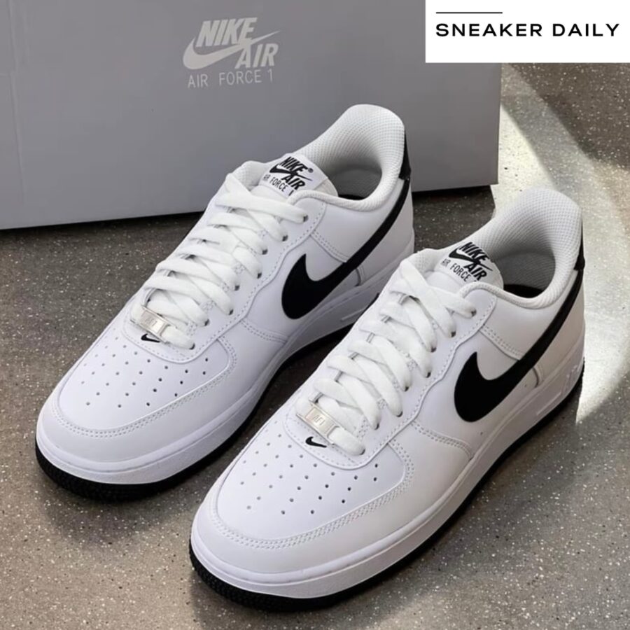 giày nike air force 1 '07 'white black outsole' fq4296-101