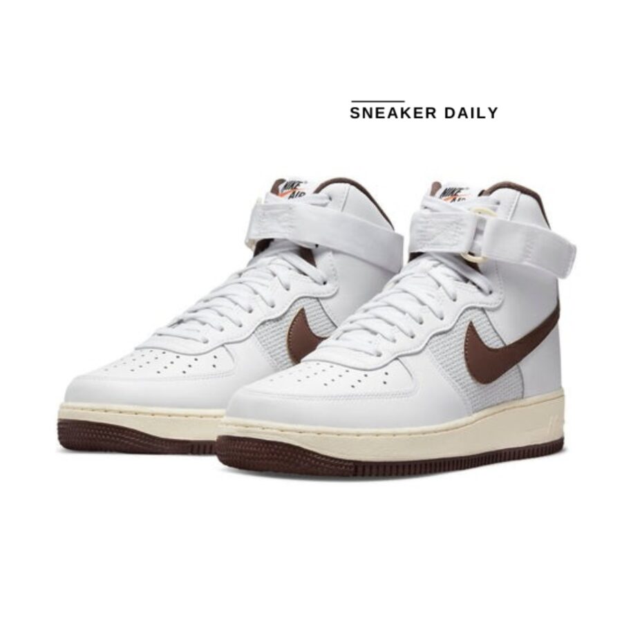 giày nike air force 1 high '07 'white light chocolate' dm0209-101