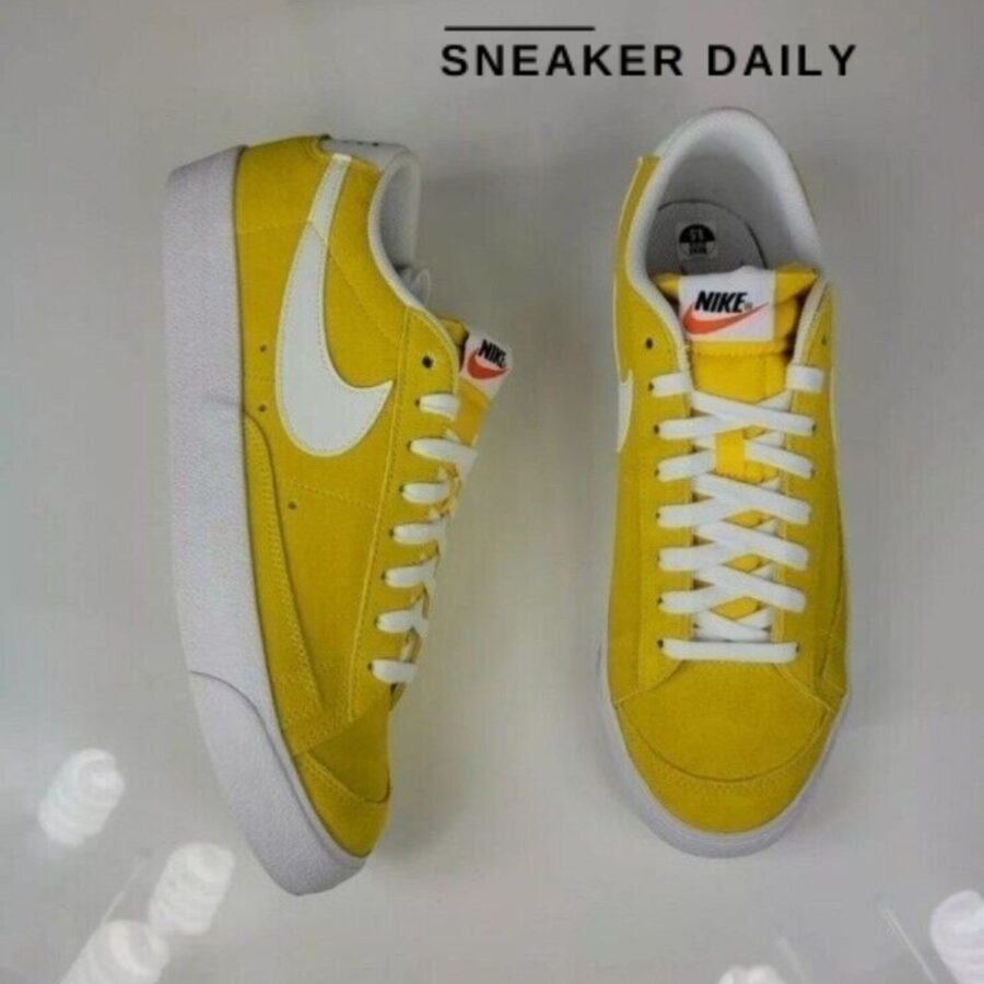 giày nike blazer low '77 'speed yellow' da7254-700