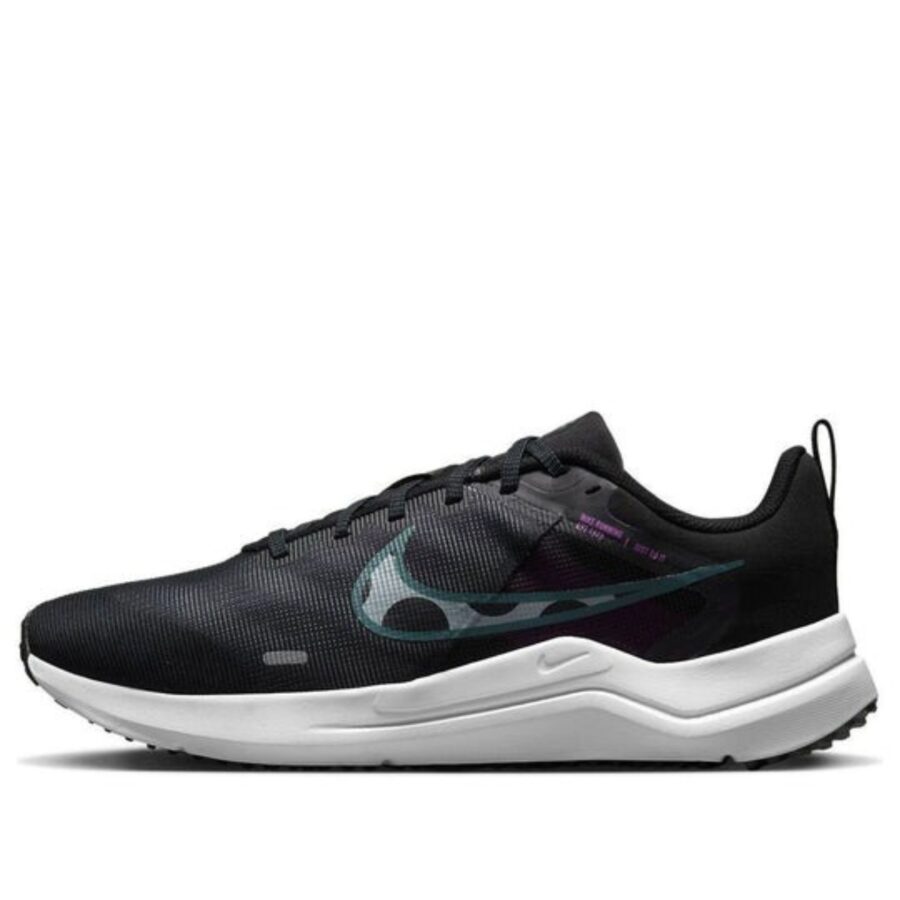 giày nike downshifter 12 'black light silver' dd9293-010