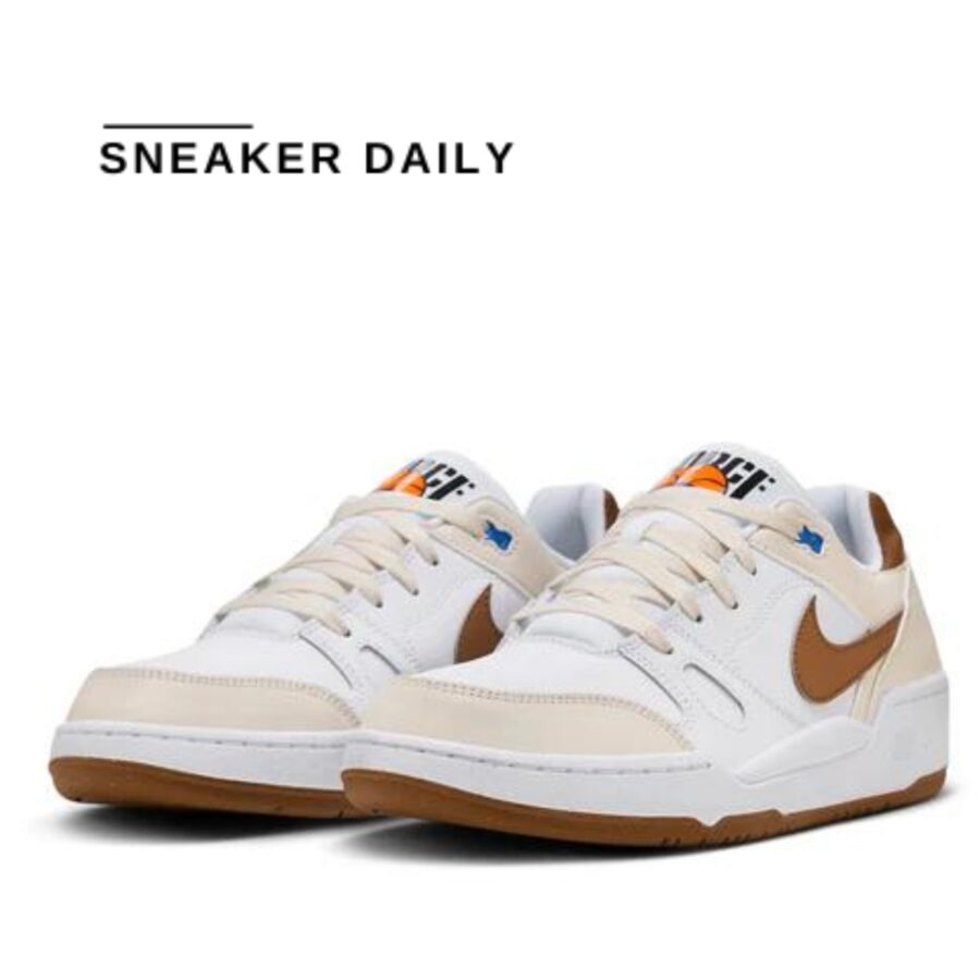 giày nike full force lo 'white light british tan' hj3485-121