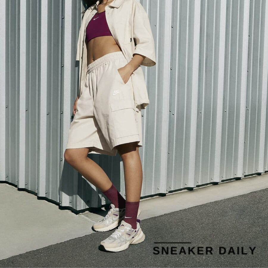 giày nike v2k run premium 'light bone viotech' (wmns) hf4305-072