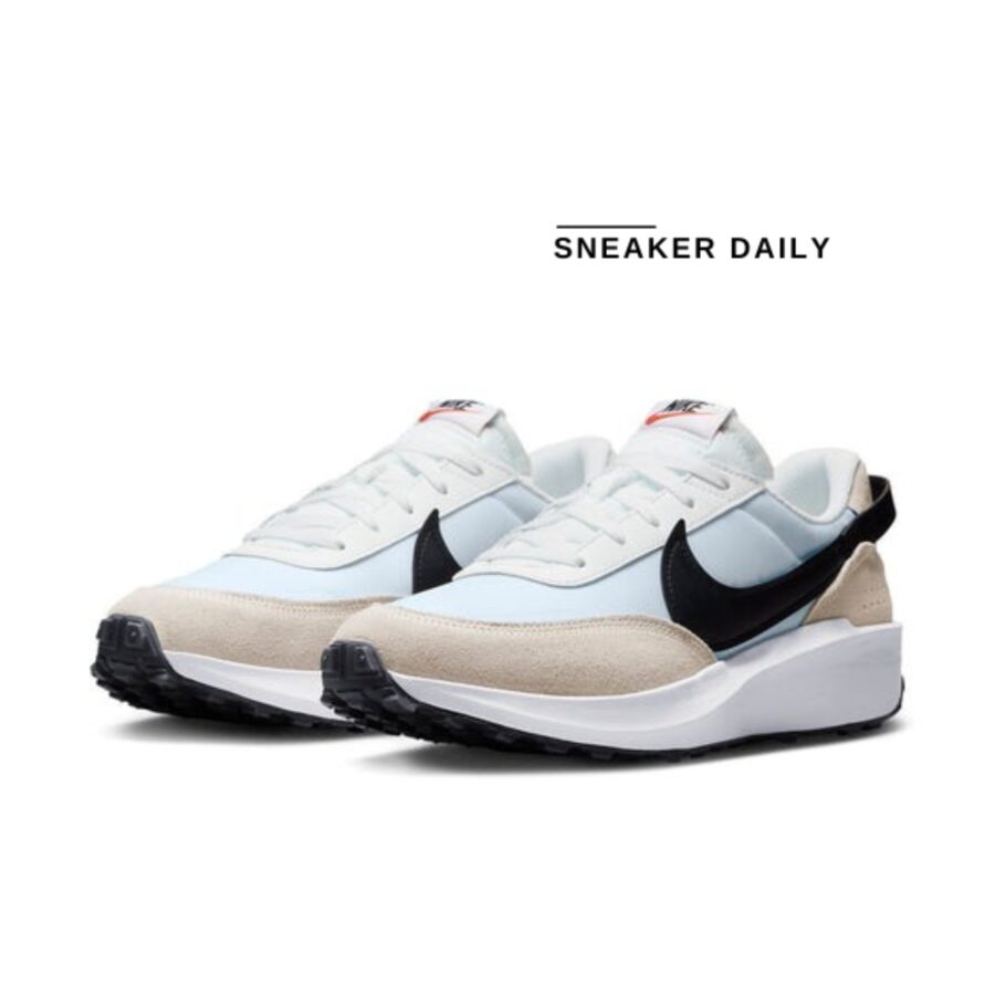 giày nike waffle debut 'white black' dh9522-103