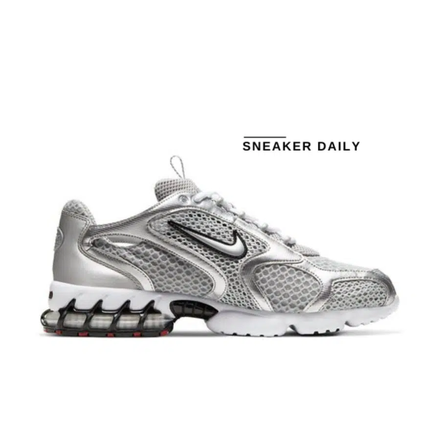 giày nike zoom spiridon caged 2 'metallic silver' cj1288-001