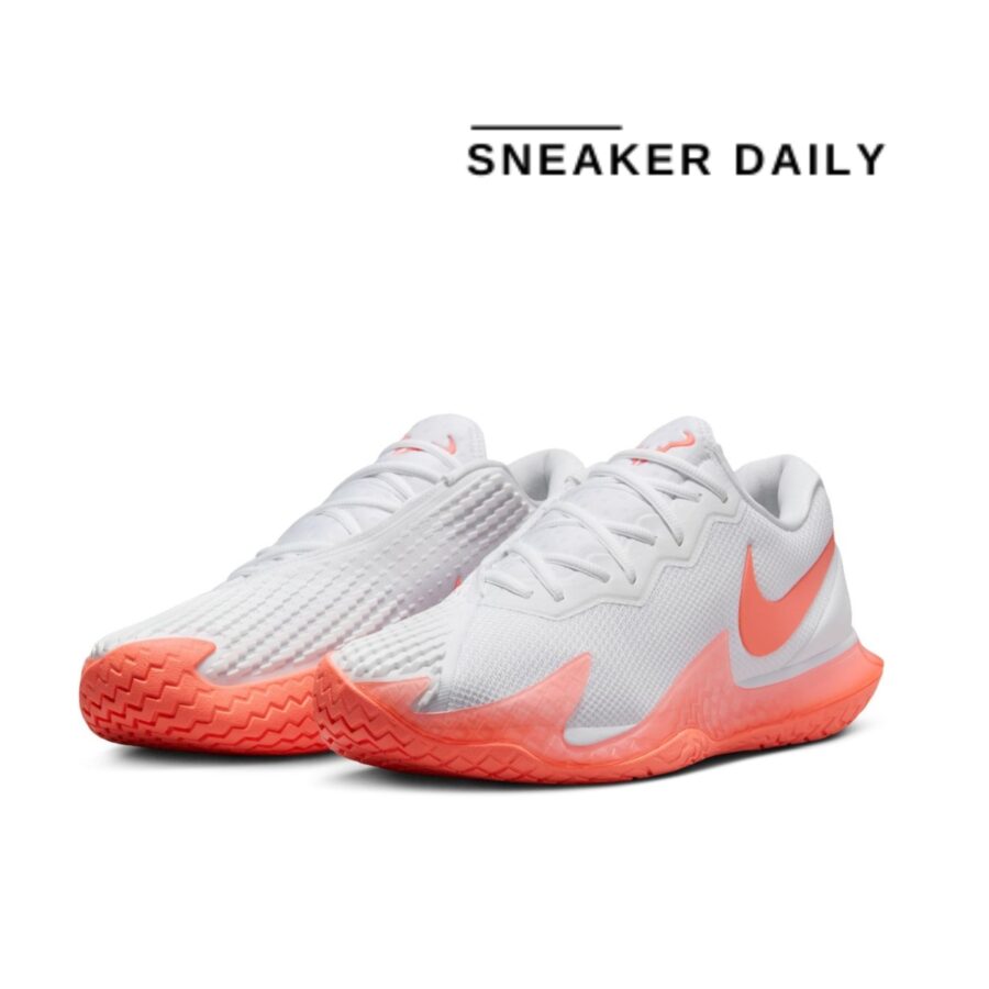 giày nike zoom vapor cage 4 rafa 'white bright mango' dd1579-106