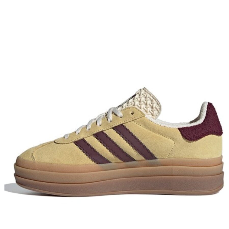 giày (wmns) adidas gazelle bold 'almost yellow maroon' if5937