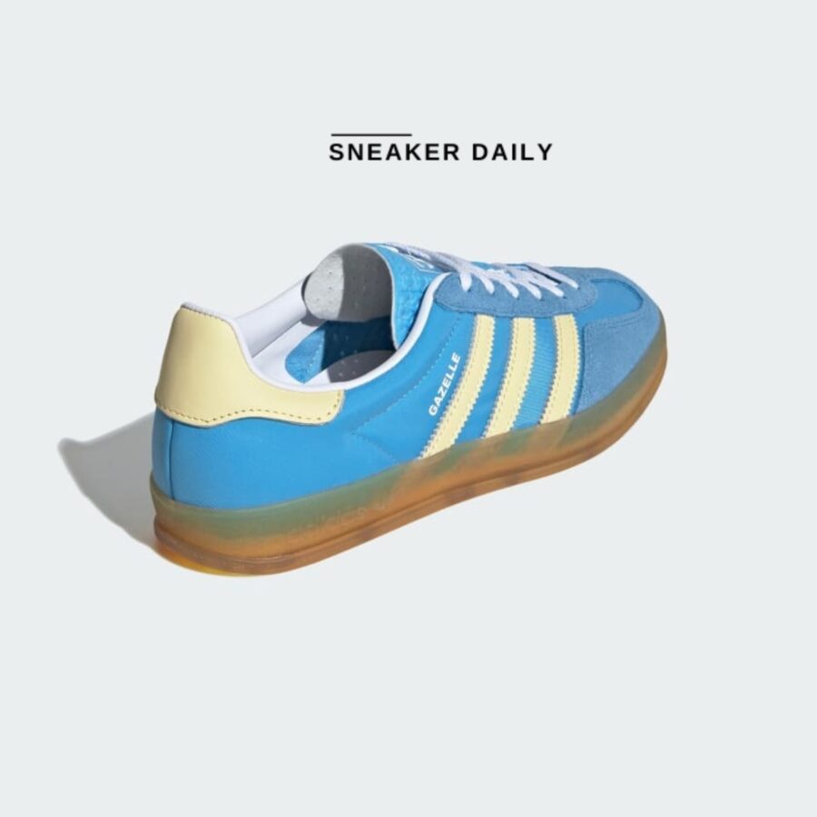 giày (wmns) adidas originals gazelle indoor 'blue burst yellow' ie2960